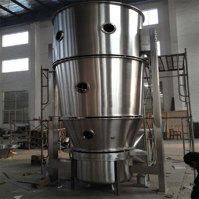 Máquina de secado de tipo vertical Secador de lecho fluidizado Proceso de recubrimiento Farmacéutico