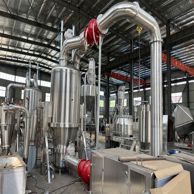 Máquina de secado de tipo vertical Secador de lecho fluidizado Proceso de recubrimiento Farmacéutico