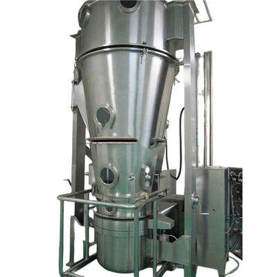 Electric/Steam Heated Fluid Bed Coater Two Fluid Nozzle CIP Cleaning System 80kg Capacity