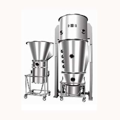 Electric/Steam Heated Fluid Bed Coater Two Fluid Nozzle CIP Cleaning System 80kg Capacity