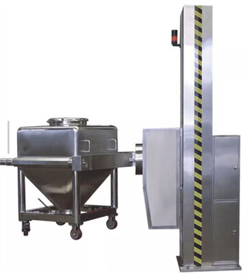 480L IBC Bin Single Column Lifting Powder Mixer Blender For Pharmaceutical Food Industrial