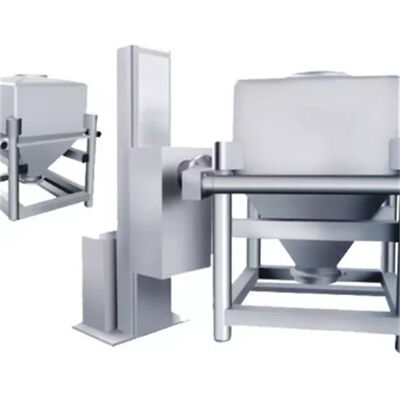 480L IBC Bin Single Column Lifting Powder Mixer Blender For Pharmaceutical Food Industrial