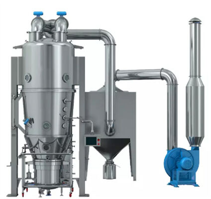 GMP Powder Granules Pellets Fluid Bed Coater Machine For Pharmaceutical Food Feed