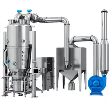 Customized Fluid Bed Dryer With 11kw Fan Power And Touch Screen Control