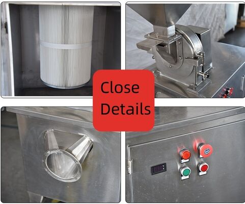 Weed Herb Industrial Pulverizer Grinder Machine Large Output Salt 800kg / H SUS304