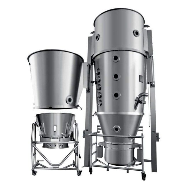 120KG Pharmaceutical Fluid Bed Granulator For Pellet And Pills Production Line