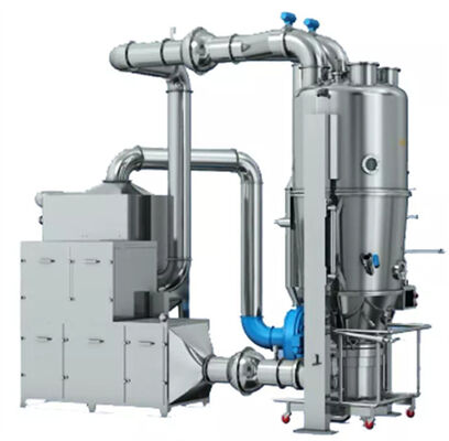 GMP Powder Granules Pellets Fluid Bed Coater Machine For Pharmaceutical Food Feed