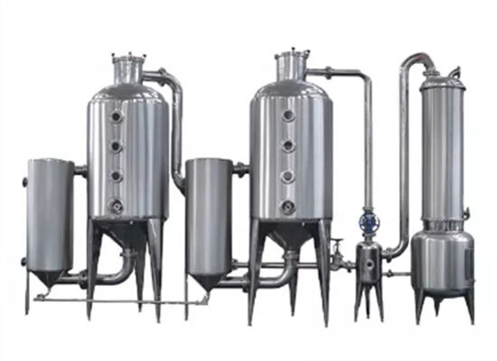 Equipo de extracción industrial líquido a base de hierbas solo evaporador de doble efecto
